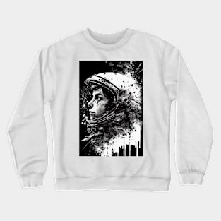 Astronaut Ink Painting Crewneck Sweatshirt